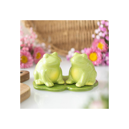 Luna Frog Salt and Pepper Shakers