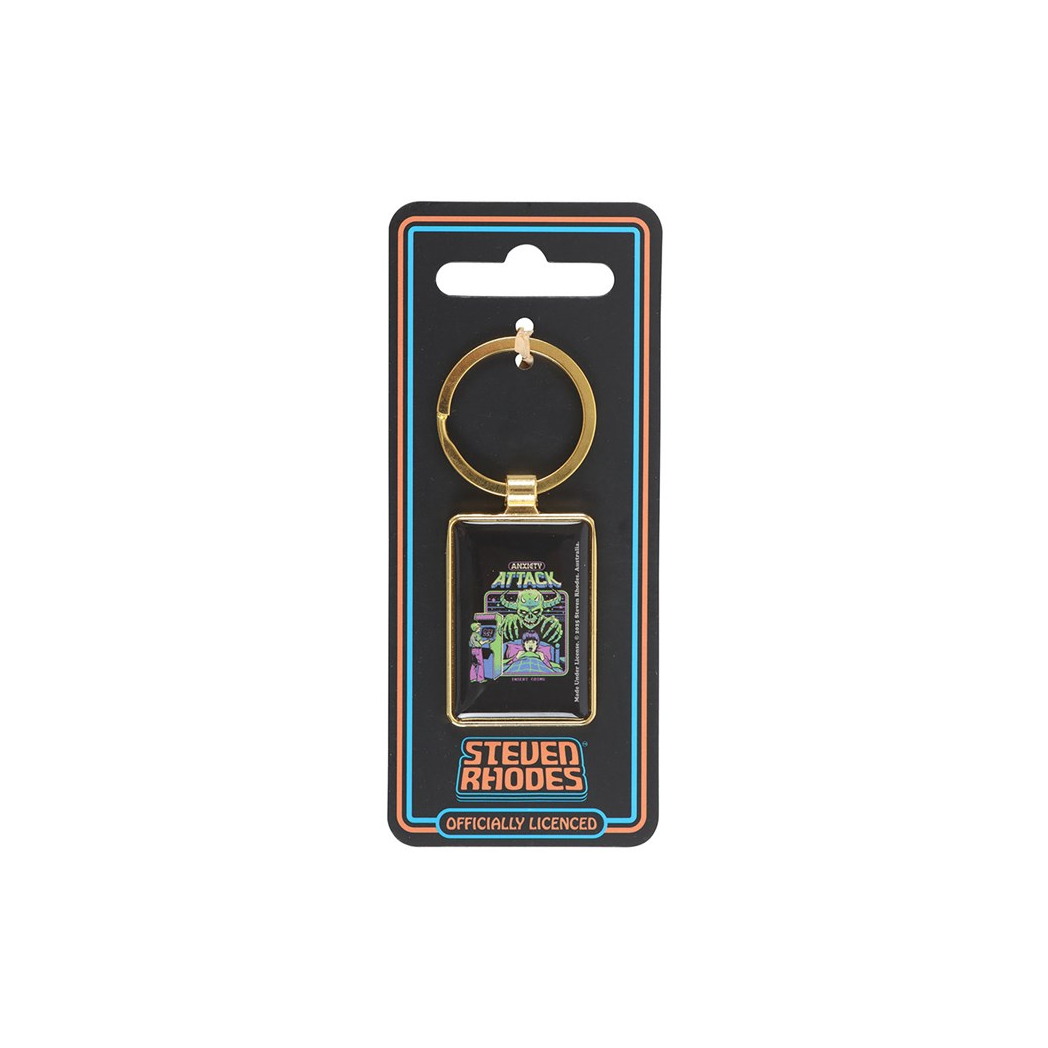 Anxiety Attack Keyring by Steven Rhodes