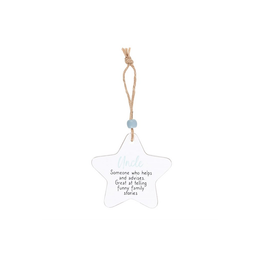 Uncle Hanging Star Sentiment Sign