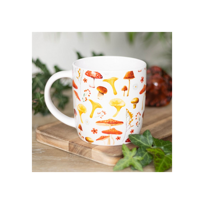 All Over Mushroom Print Mug