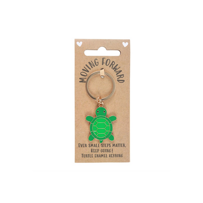 Moving Forward Turtle Keyring