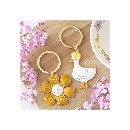 Yellow Daisy Keyring