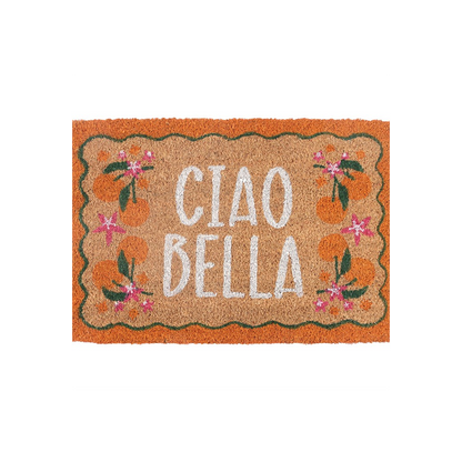 Orange Ciao Bella Doormat