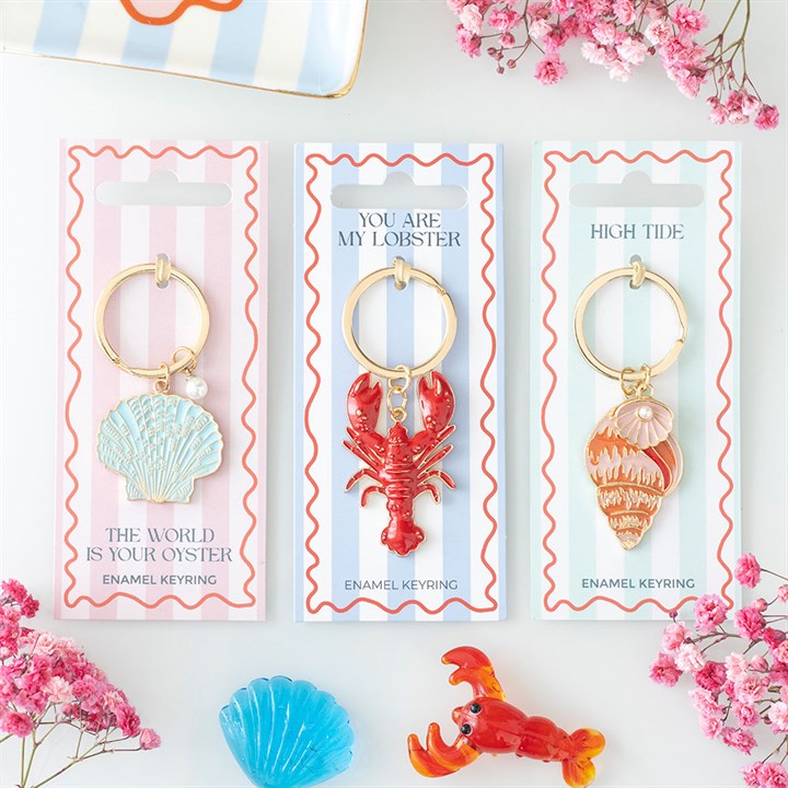 High Tide Shell Keyring