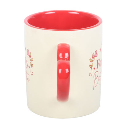 For My Best-Tea Mug with Heart Handle