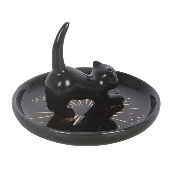 Black cat trinket dish 4