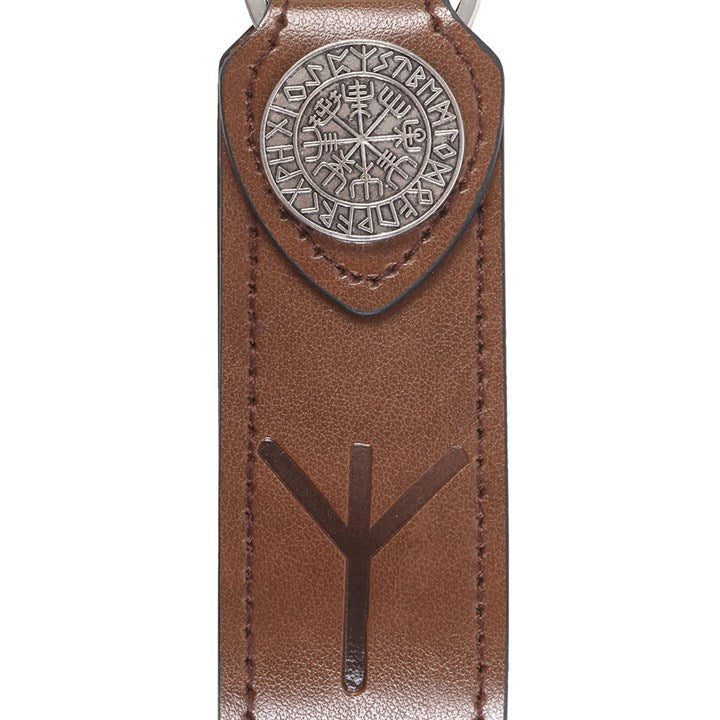 Protection Viking Rune Faux Leather Keyring