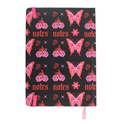 Flaming Butterfly A5 Notebook