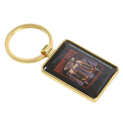 Worship Coffee Keyring by Steven Rhodes