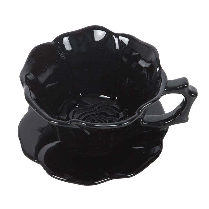 Black rose teacup 3