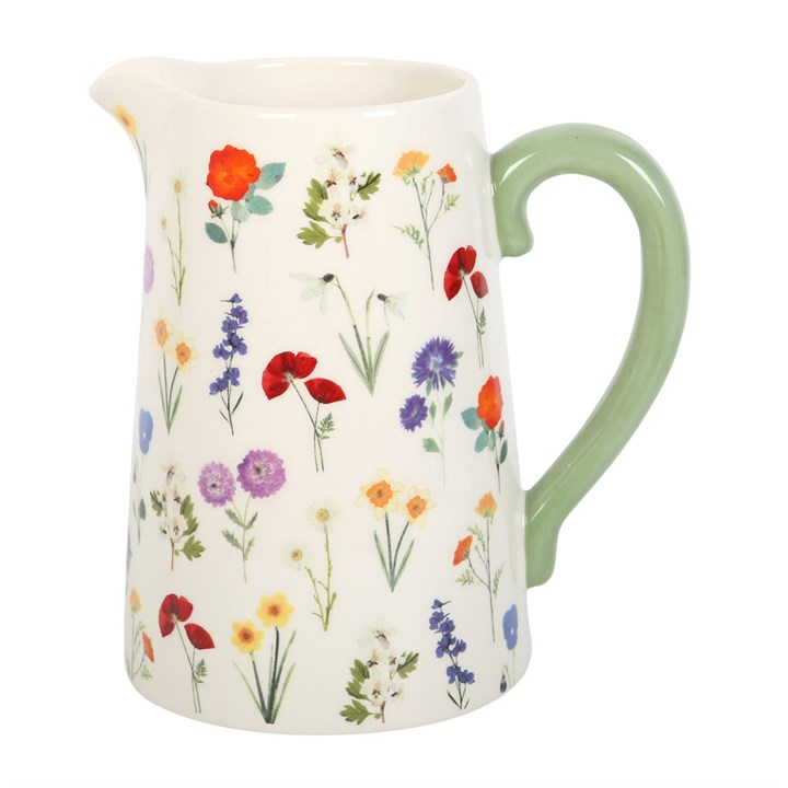 Wildflower water jug vase