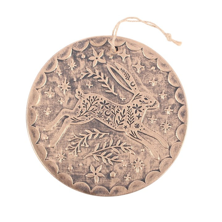 Leaping hare plaque 2