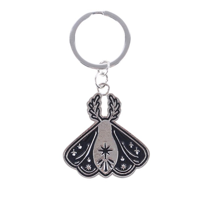 Black moth keyring 3