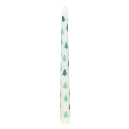 Green Fir Tree Candle Holder with Taper Candle