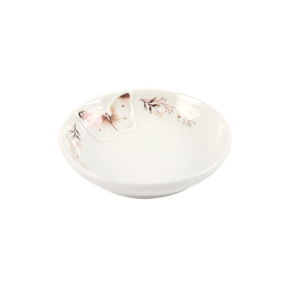 White Butterfly Trinket Dish