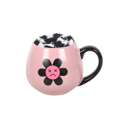 Sad Flower Mug and Socks Set