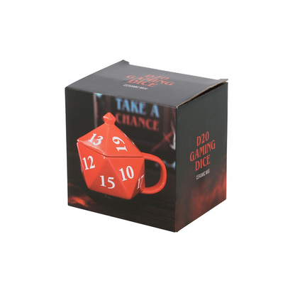 D20 Gaming Dice Shaped Mug