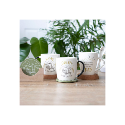 King and Queen Couples Caravan Mug Set