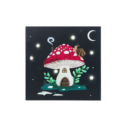 Gnome Sweet Gnome Light Up Canvas Plaque