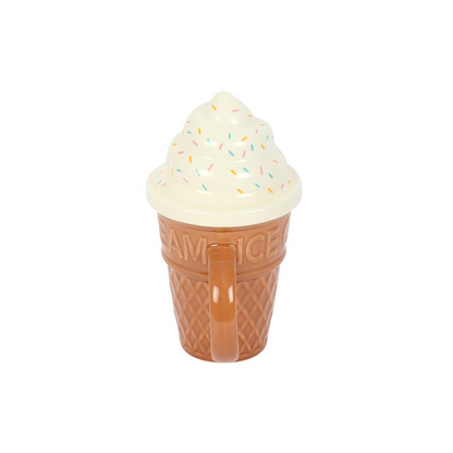 Ice Cream Cone Lidded Mug
