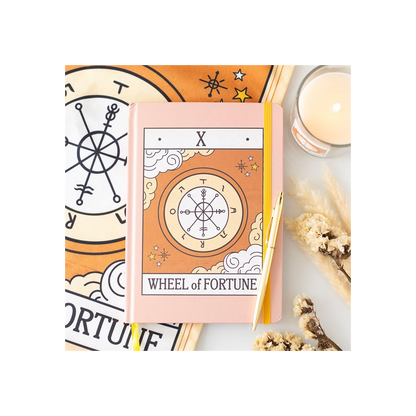 The Wheel of Fortune Vintage Tarot A5 Notebook