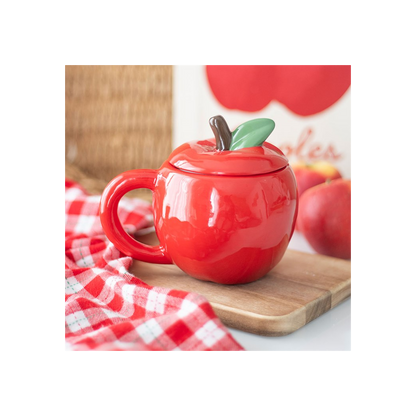 Apple Shaped Lidded Mug