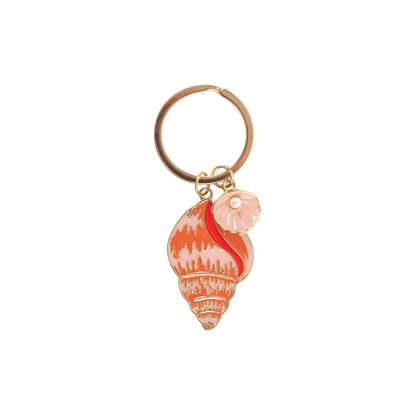 High Tide Shell Keyring