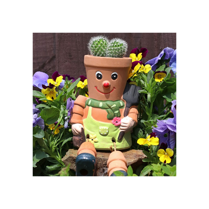 Terracotta Pot Man Planter