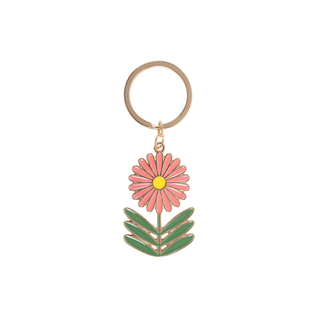 No Rain, No Flowers Keyring