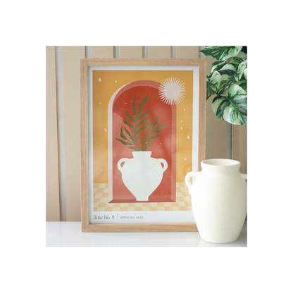Vase No.4 Framed Wall Art Print