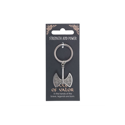 Strength and Power Axe of Valor Keyring