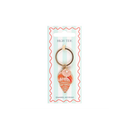 High Tide Shell Keyring
