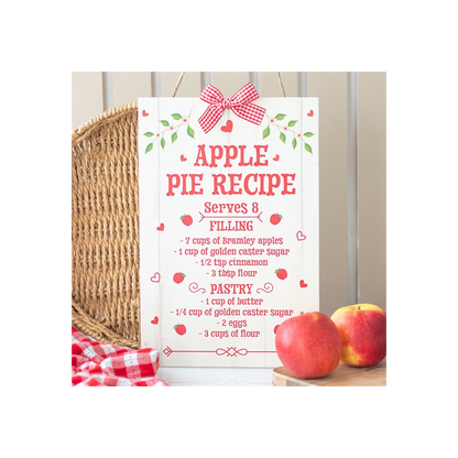 Autumn Skies & Apple Pies Hanging Sign