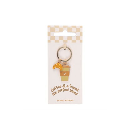 Coffee and a Friend Keyring