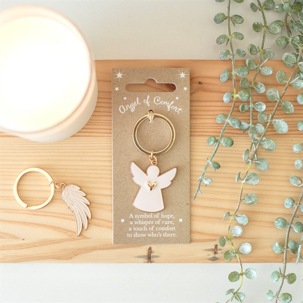 Angel of Comfort keyring