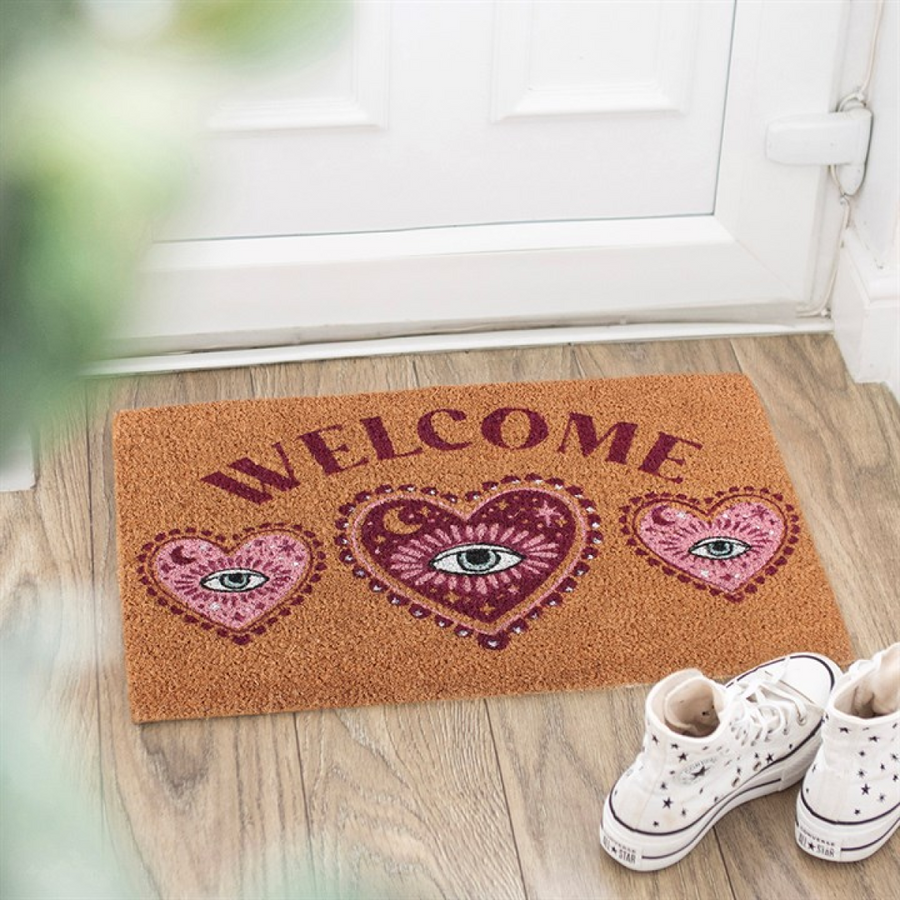 Sacred Sight Heart Welcome Doormat