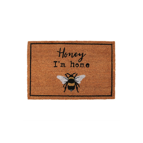 Honey I'm Home Natural Doormat