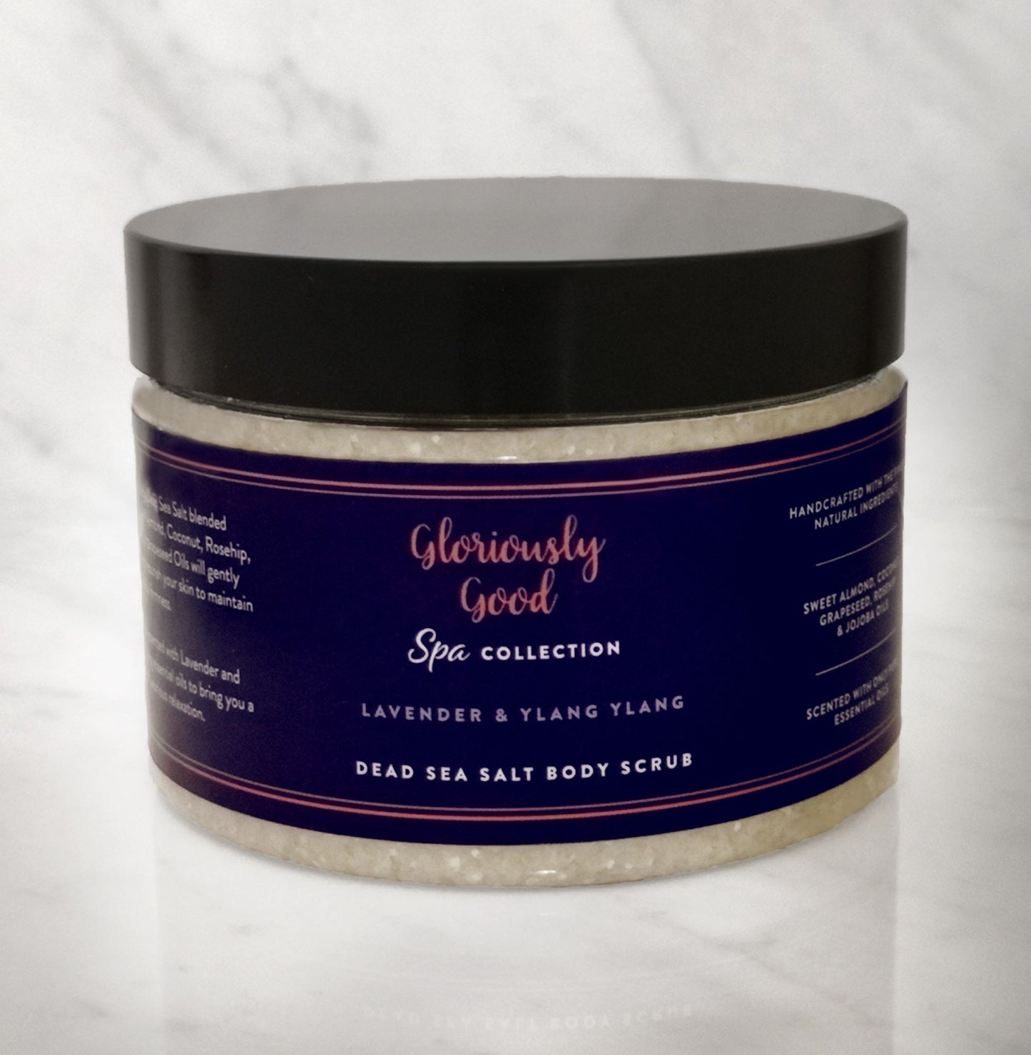 Lavender & Ylang Ylang Dead Sea Salt Natural Body Scrub