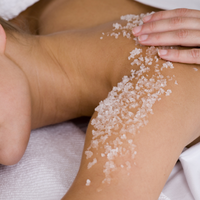 Rose Geranium, Lavender, Ylang Ylang & Vetiver Dead Sea Salt Body Scrub