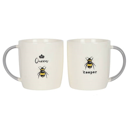 Queen Bee and Bee Keeper Mug Gift Set